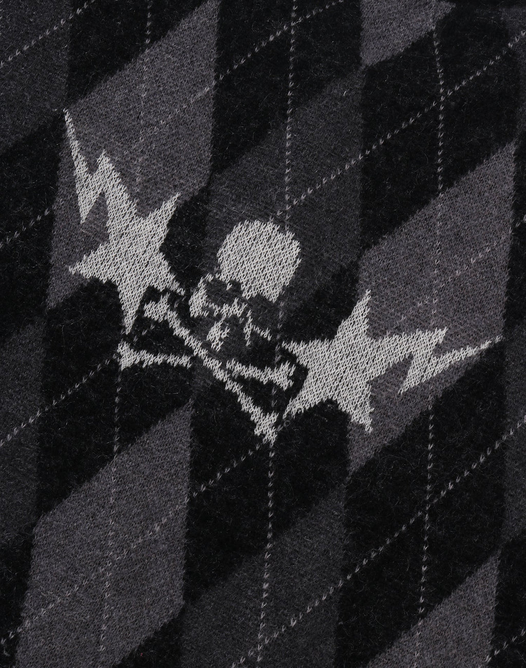 MM BAPE ARGYLE CHECK MOHAIR KNIT MENS