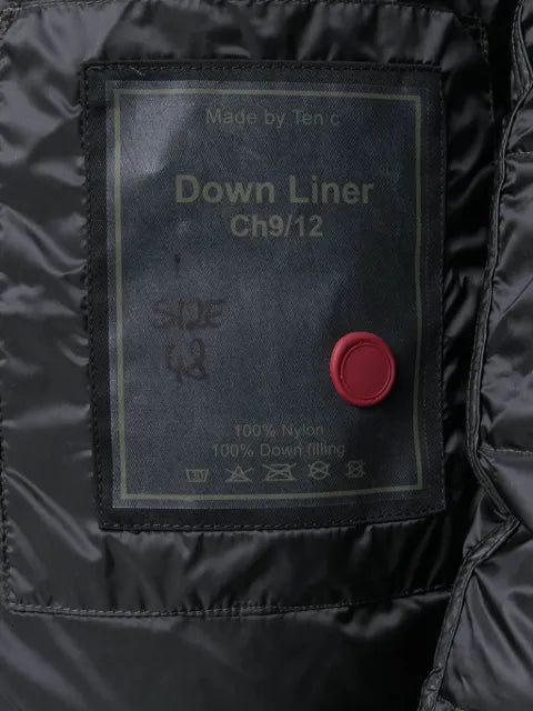 Ten C padded hooded jacket
