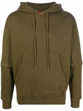 Camper logo-patch drawstring hoodie