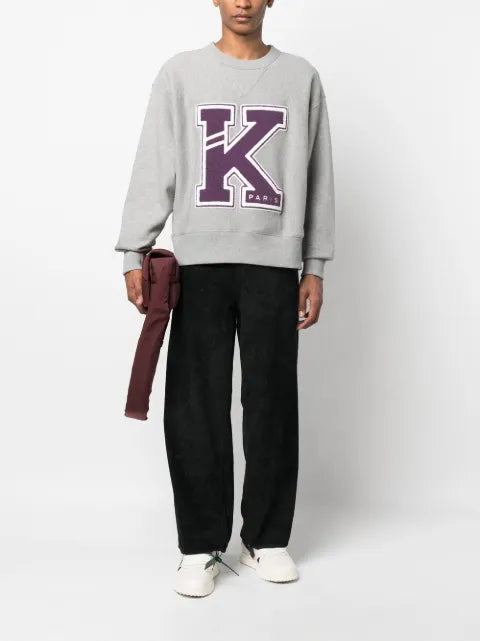 Kenzo logo-patch detail sweatshirt