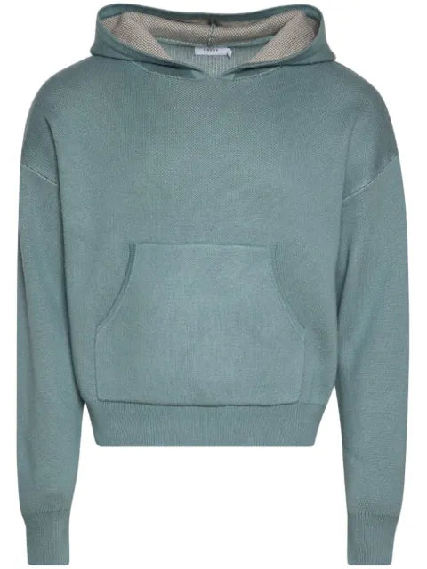 RHUDE Script logo-print knitted hoodie