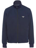 Prada stretch technical fabric zipper sweatshirt