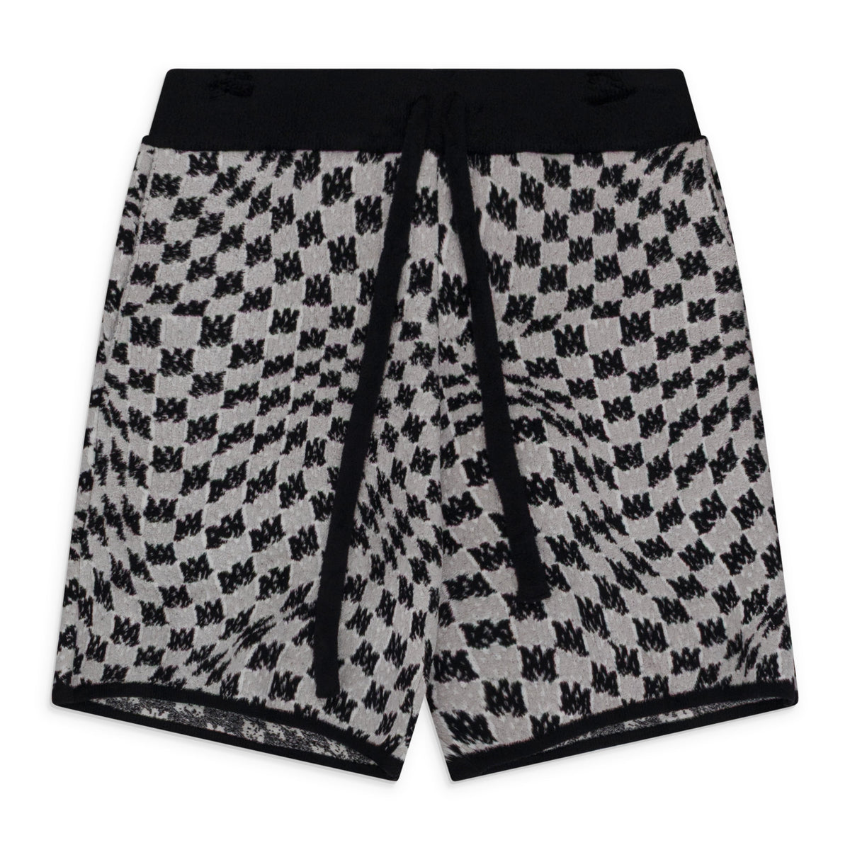 White MA Swirl Shorts