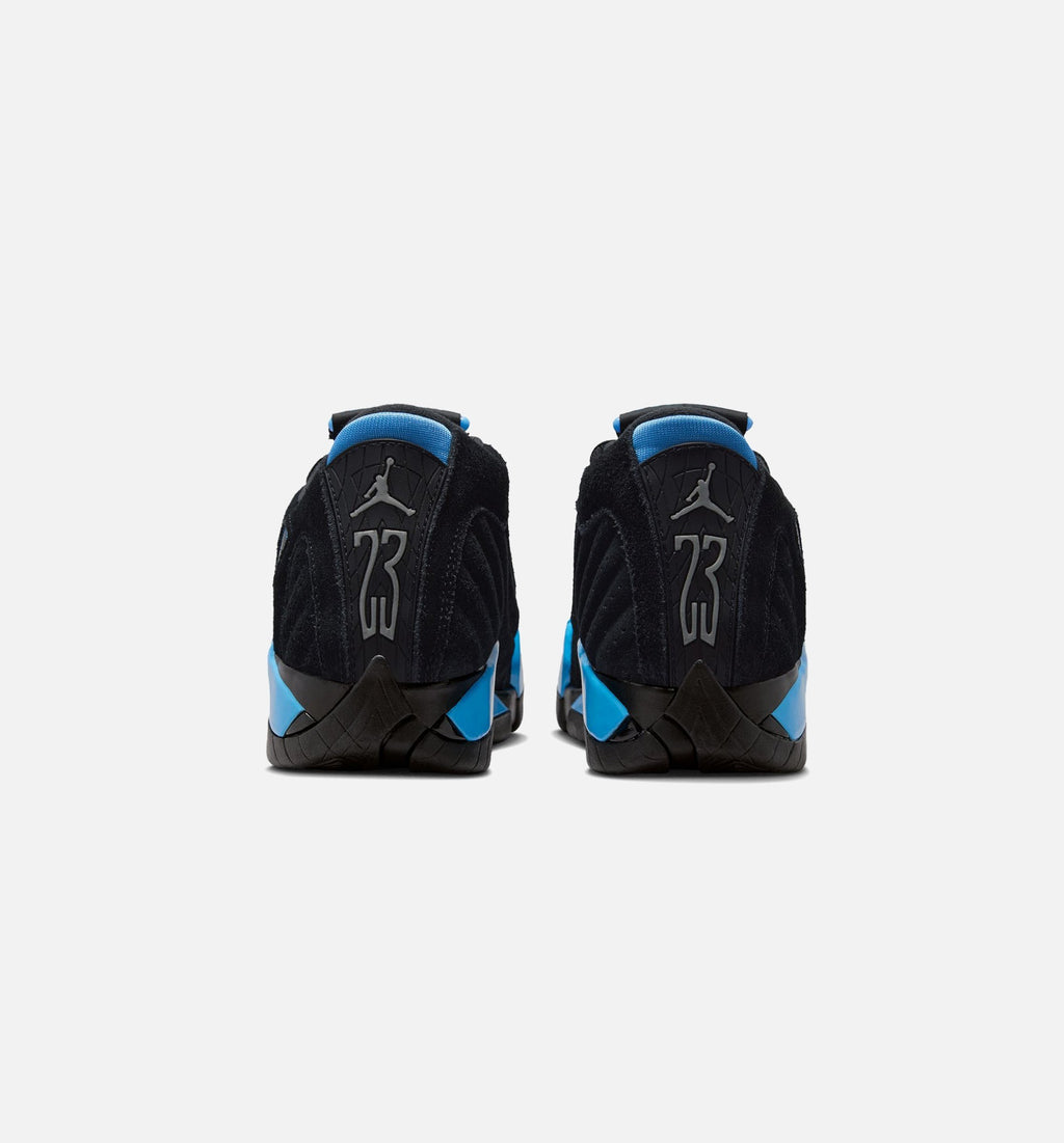 Air Jordan 14 Retro Black University Blue Grade School Sneakers - Black/White/University Blue
