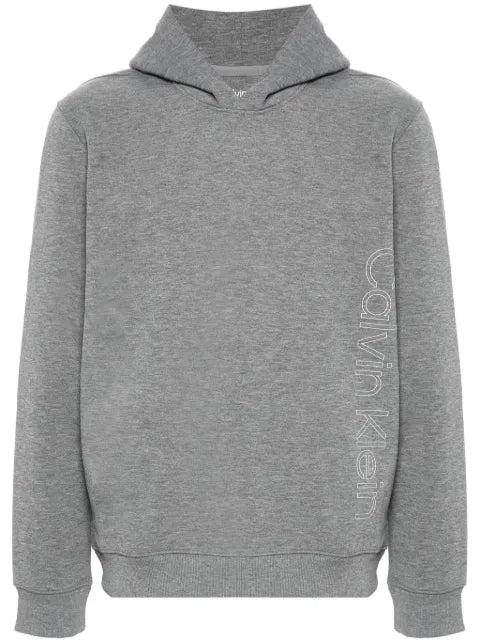 Calvin Klein logo-print fleece hoodie