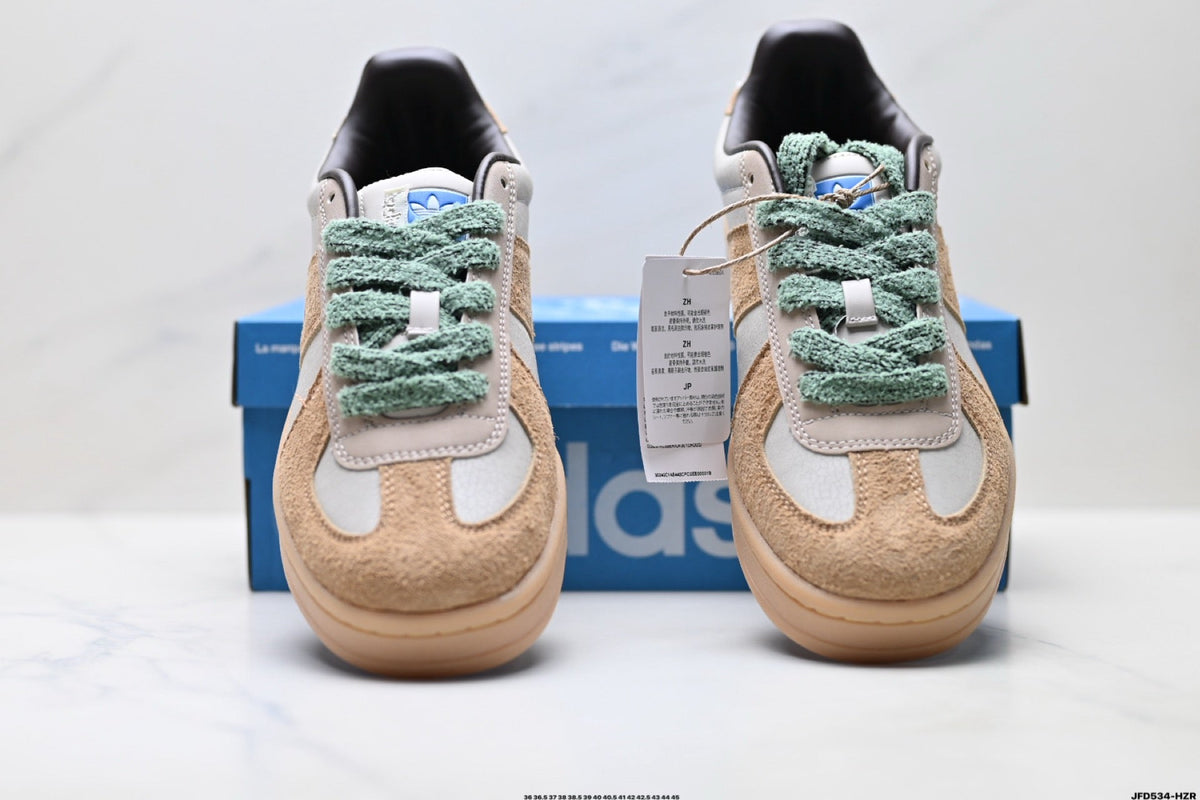 Adidas K81801650 Unisex Casual Sneakers - 2 Colorways incl. Tan/Mint & Navy/Beige