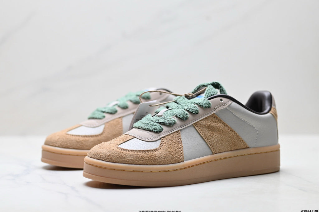 Adidas K81801650 Unisex Casual Sneakers - 2 Colorways incl. Tan/Mint & Navy/Beige