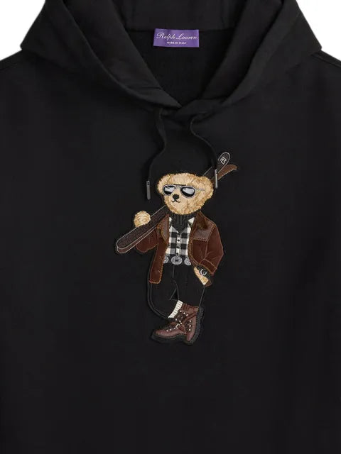 Ralph Lauren Purple Label Teddy Bear-embroidered hoodie