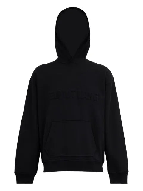 Helmut Lang embossed logo hoodie