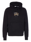 Burberry EKD Check logo patch hoodie