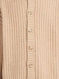 COMMAS Stadium fisherman's-knit "Beige" cardigan