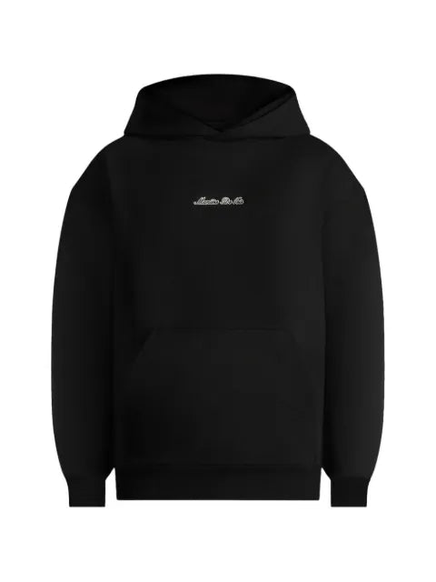 Manière De Voir JS001 - signature relaxed fit hoodie - taupe