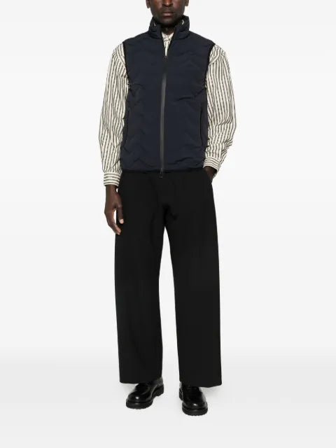 Emporio Armani nylon down sleeveless chevron quilt essential gilet