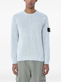 Stone Island 5100033 plated rib cotton bouclé sweatshirt