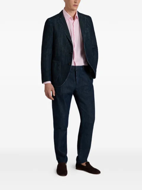 slowear denim slim blazer