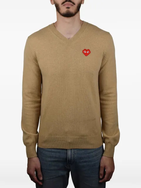 Comme Des Garçons Play heart V-neck sweater