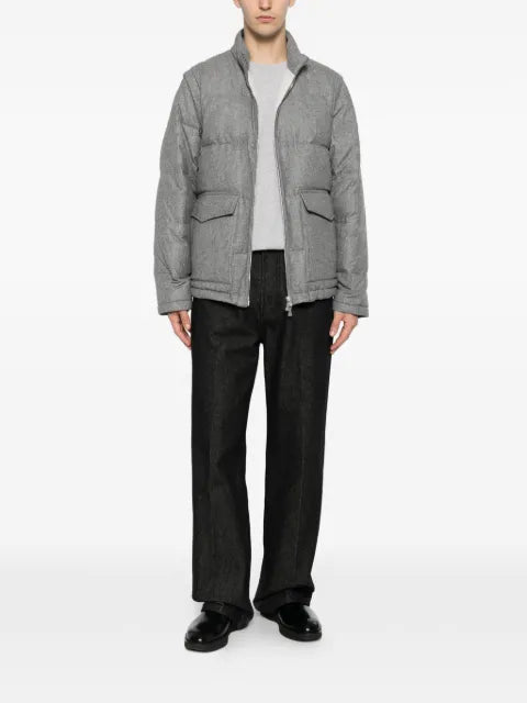 Eleventy flap-pocket padded jacket
