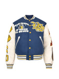 Vale Friday patch-detail varsity jacket