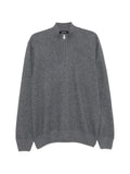 Gran Sasso half-zip knitted sweater