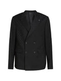 Karl Lagerfeld checked double-breasted blazer