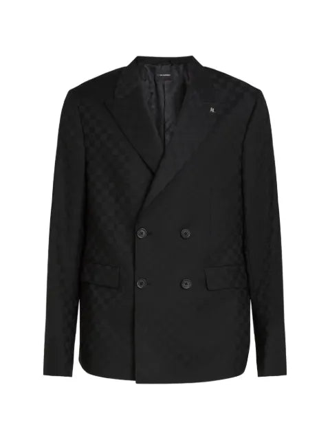 Karl Lagerfeld checked double-breasted blazer