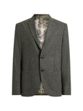 ETRO single-breasted knit jacket with chevron motif