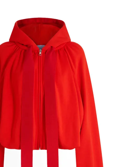 Patou zip-up drawstring hoodie