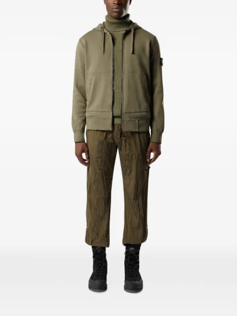 Stone Island 6100061 organic cotton fleece hoodie