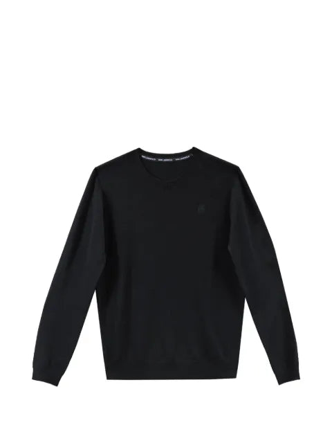 Karl Lagerfeld cameo-embroidered sweater