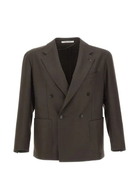 Tagliatore double-breasted virgin wool blazer