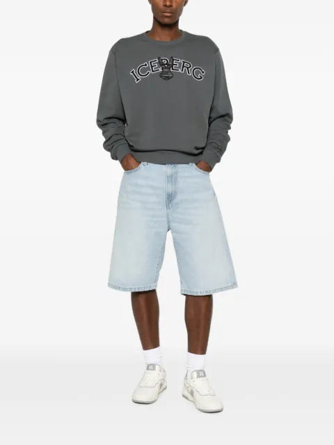 Iceberg logo-embroidered sweatshirt