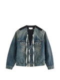 Maison Margiela bi-material denim jacket