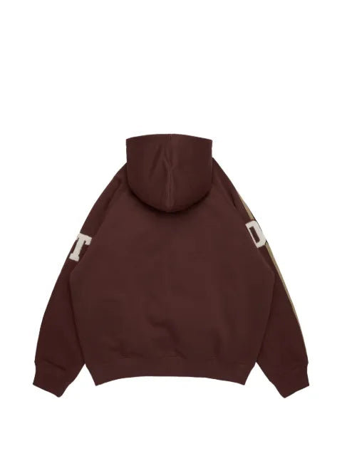 Denim Tears chenille-patch zip-up hoodie