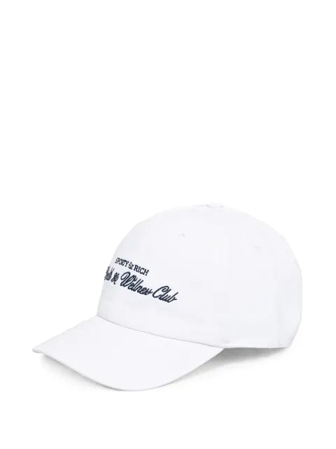 Sporty & Rich H&W Club logo-embroidered baseball cap