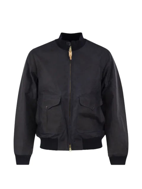 Ceccarelli waxed cotton bomber jacket