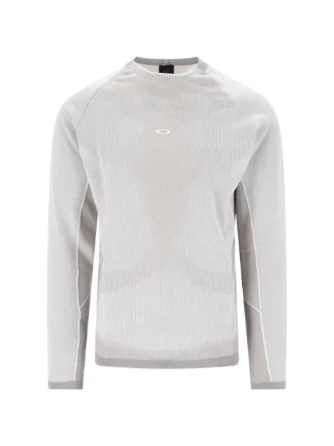 Oakley logo-detail patterned-jacquard sweater
