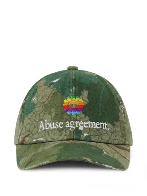 Takashi Murakami camouflage-print baseball cap