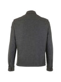 Moncler logo-patch button-up shirt jacket