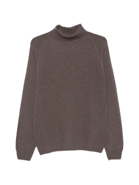 Corneliani waffle-knit raglan-sleeve sweater
