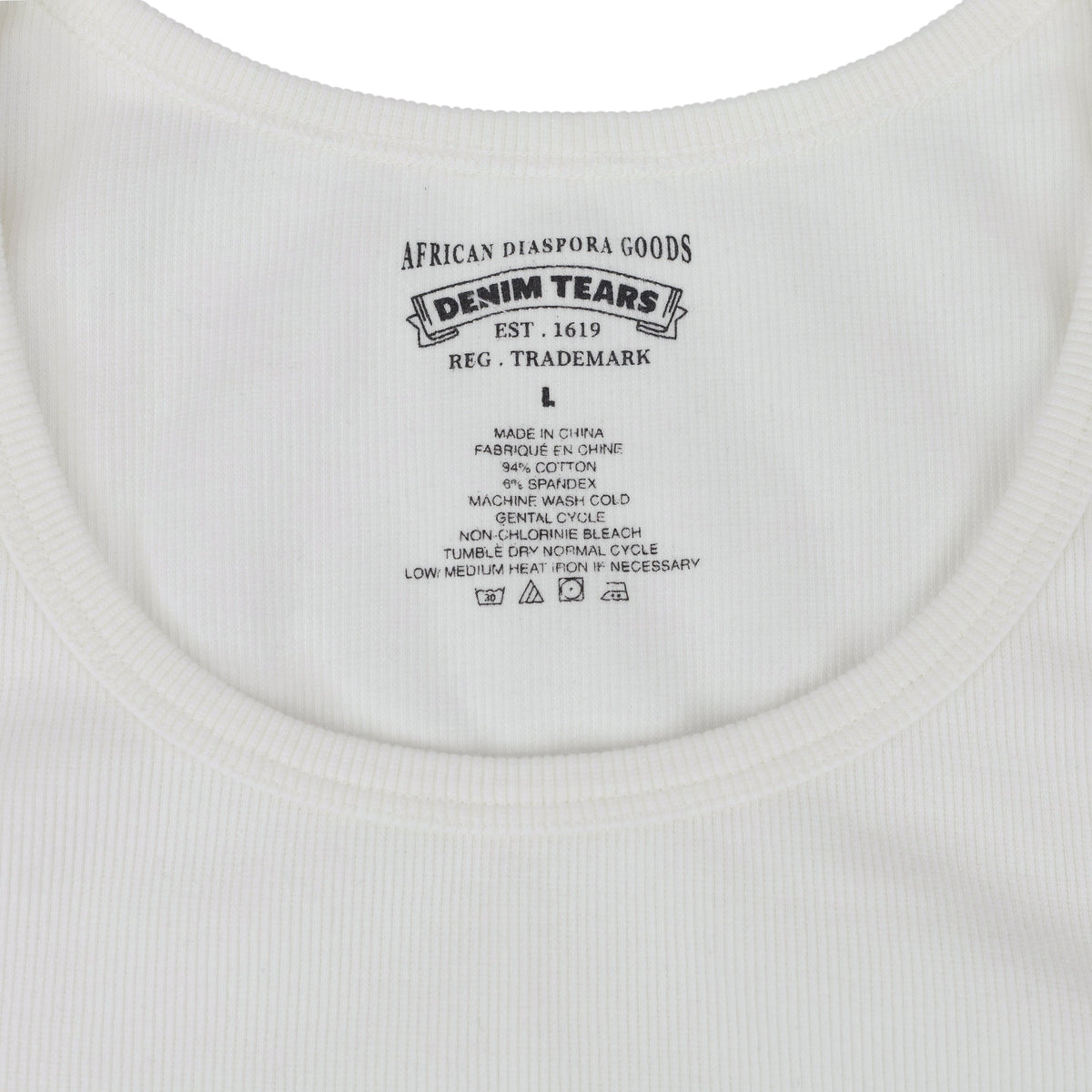 White Peace Wreath Tank Top