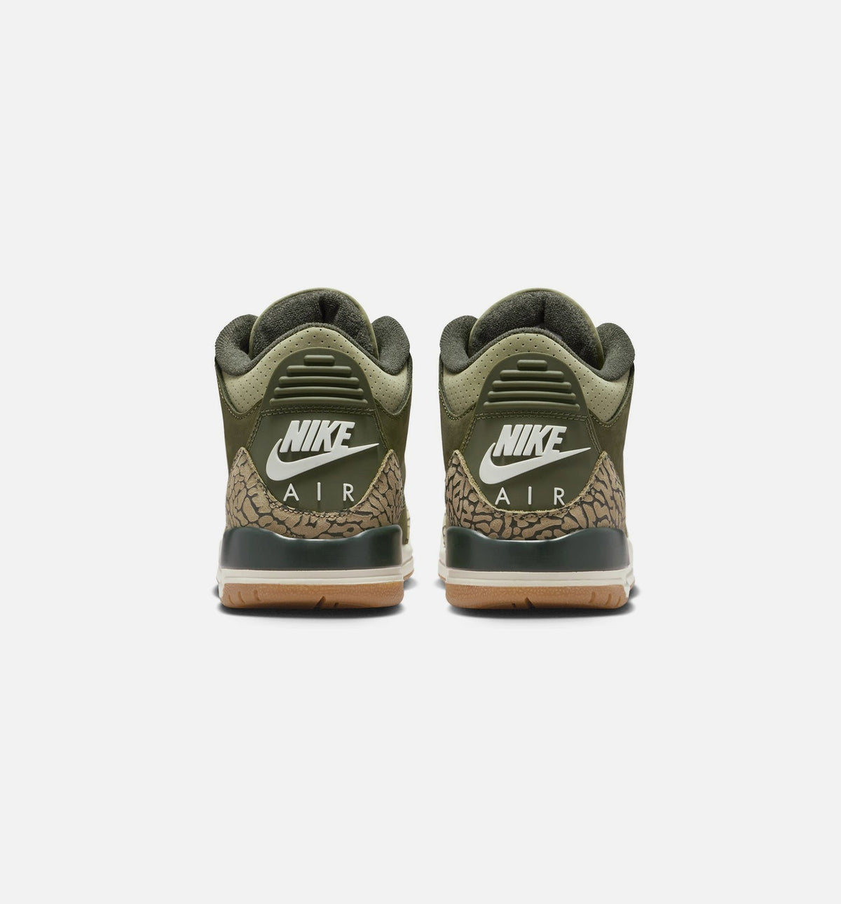 Air Jordan 3 Retro Grade School Lifestyle Shoe - Medium Olive/Sequoia/Neutral Olive/Sail