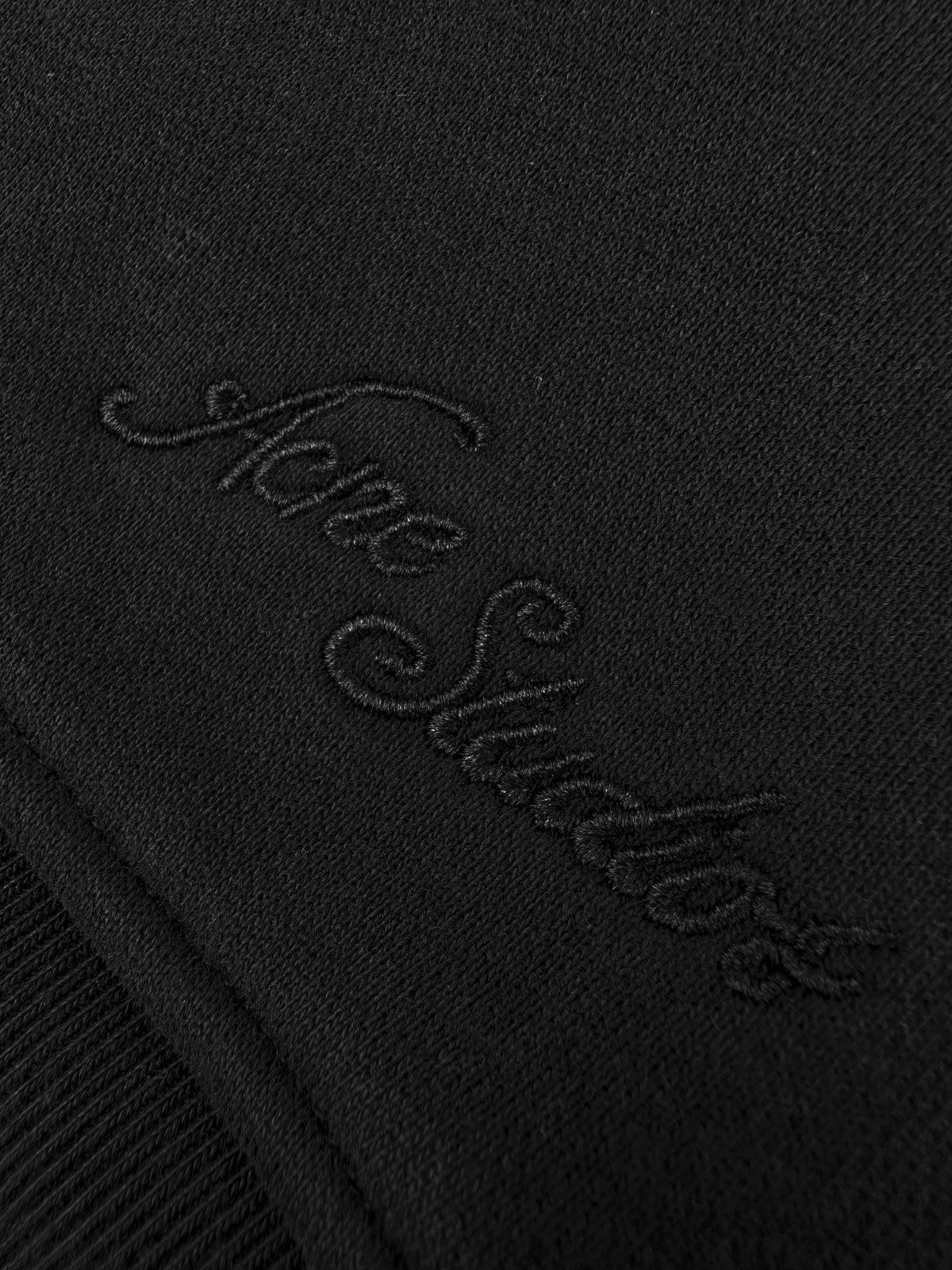Acne Studios Full‑Zip Stand Collar Tone‑on‑Tone Script Sweat Jacket