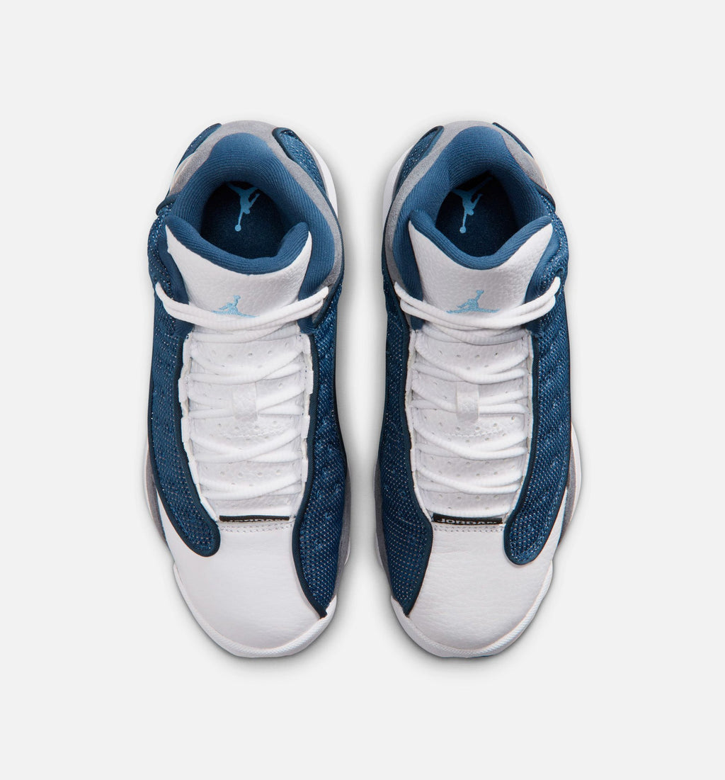 Air Jordan 13 Retro Navy and Flint Grey | Grade School Lifestyle Shoe | Navy/University Blue/Flint Grey/White