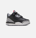 Air Jordan 3 Retro Black Cement Infant/Toddler Sneakers