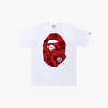 BAPE Color Camo Big Ape Head Tee White/Red