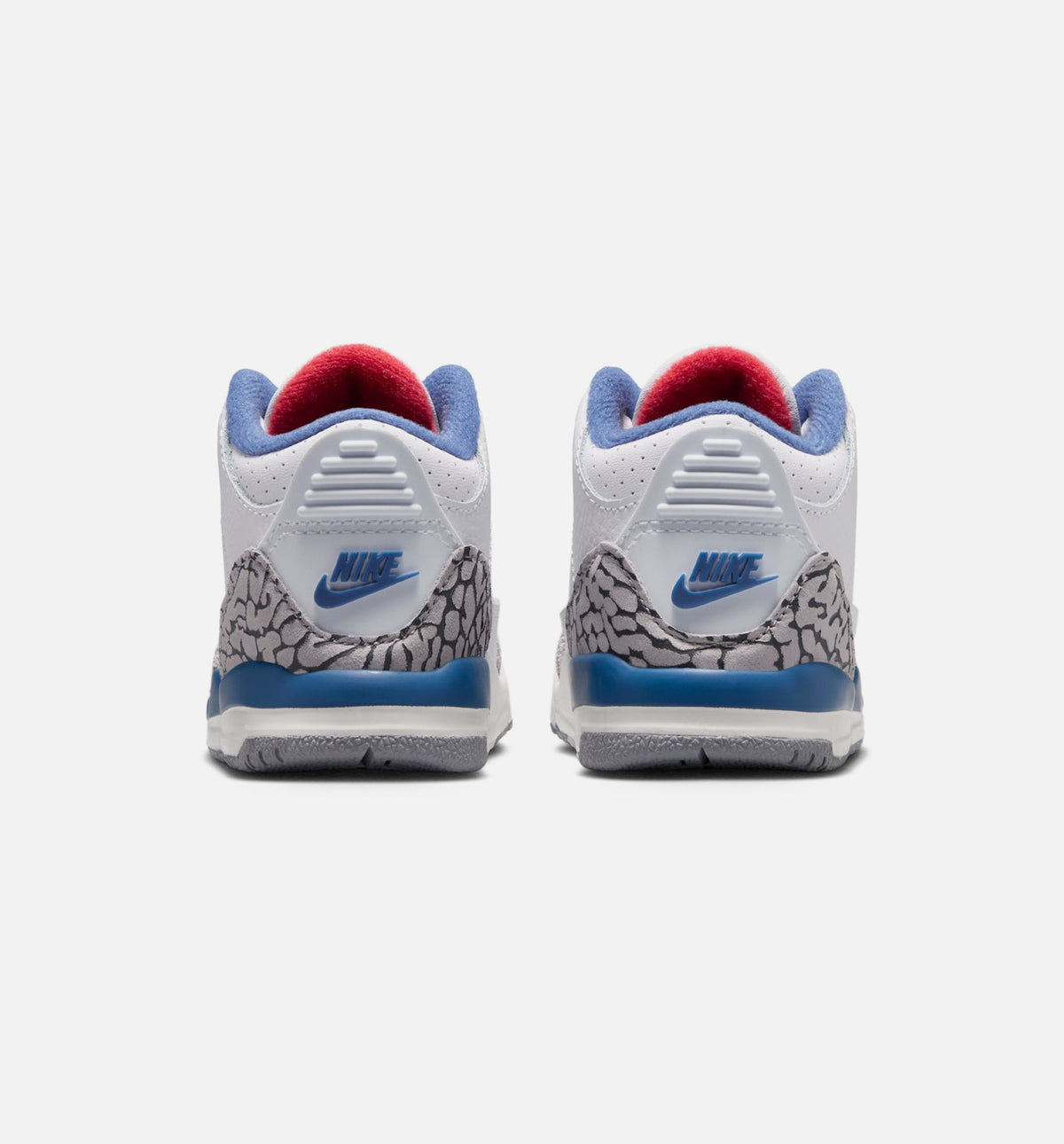 Air Jordan 3 Retro OG True Blue Infant & Toddler Lifestyle Shoe - White/Fire Red/True Blue