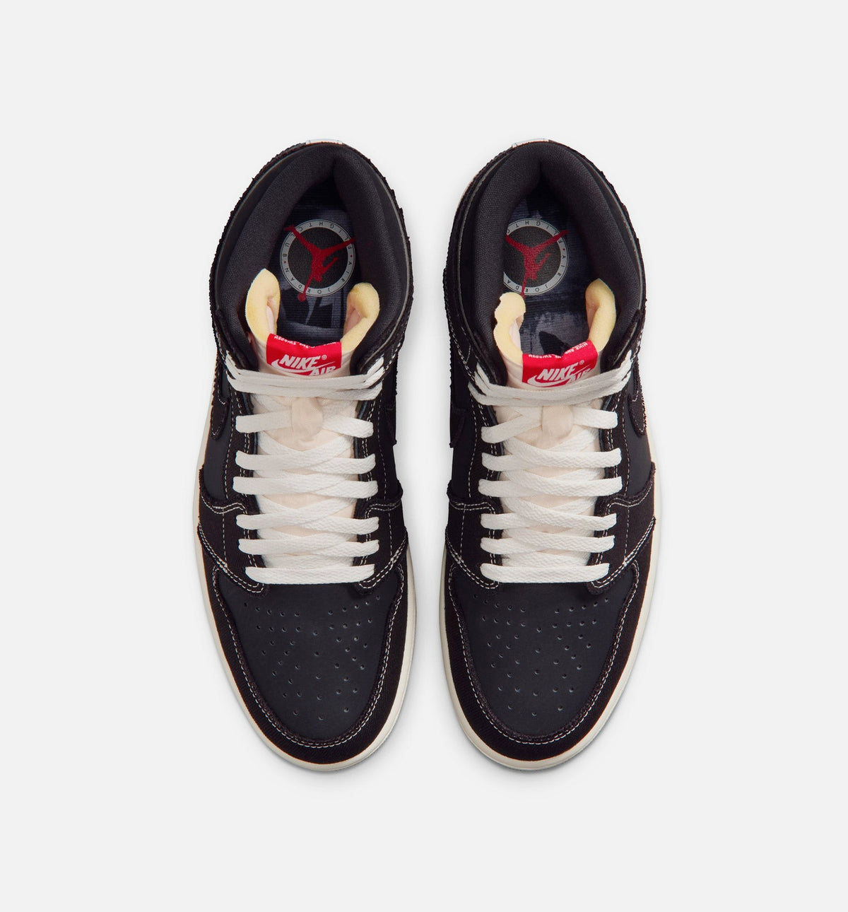 Air Jordan 1 Retro High OG Flight Club Men's Lifestyle Shoes - Black/University Red/Sail/Gum Medium Brown