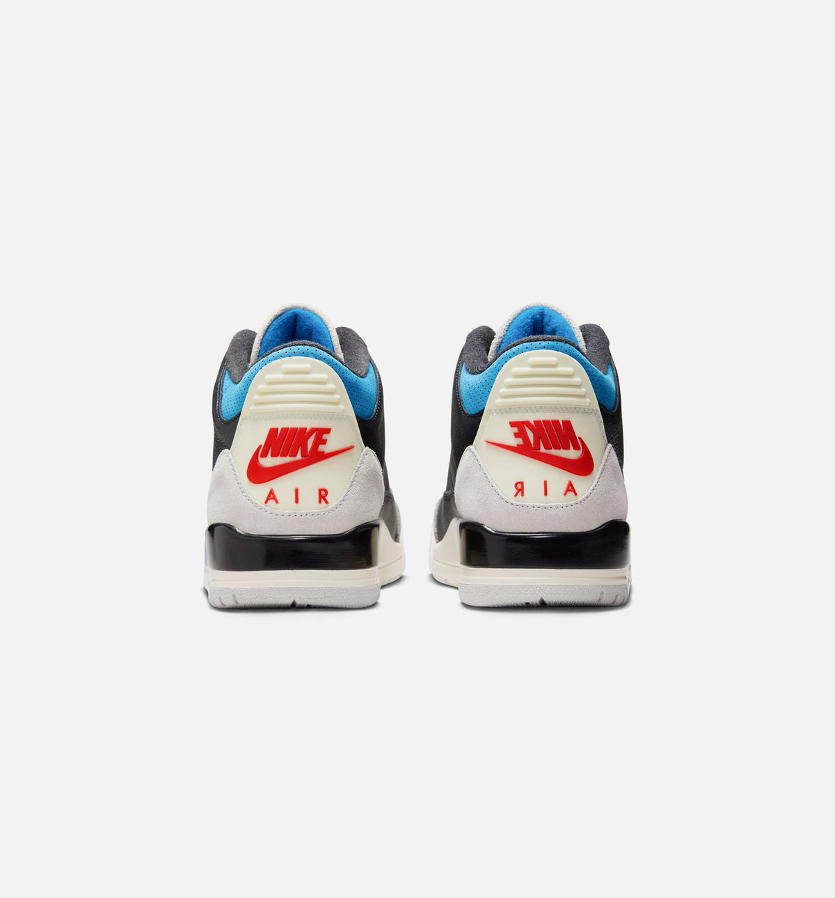 Air Jordan 3 Retro OG Rare Air Men's Sneakers - Black/Chile Red/Neutral Grey