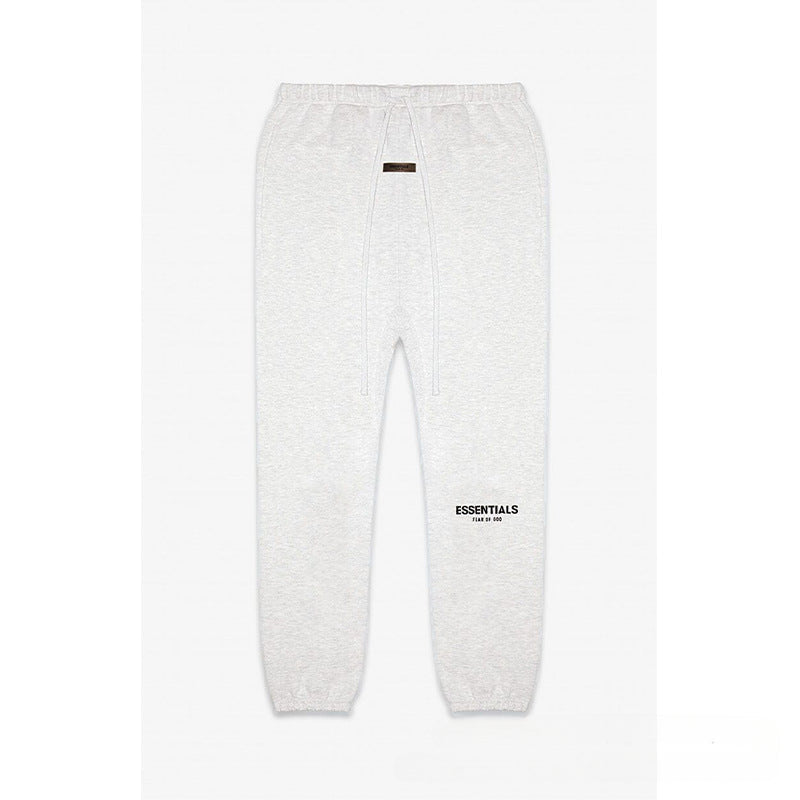 Fog Essentials Pant Black Flocked Printed Trousers