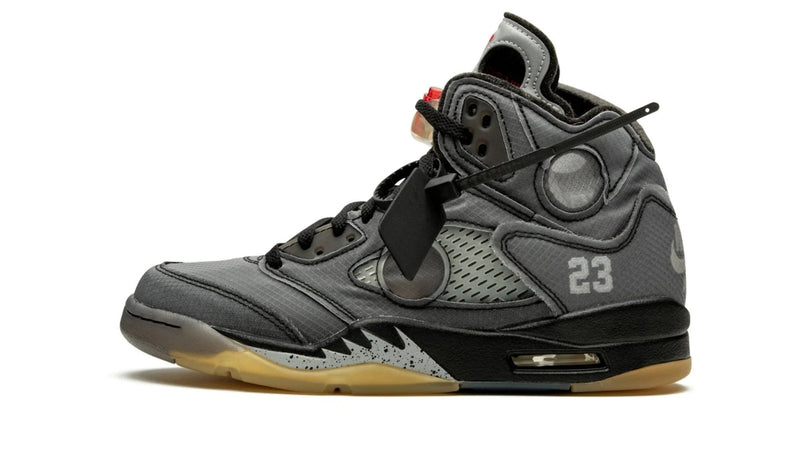 Off-White x Air Jordan 5 Retro SP – Sail & Muslin Virgil Abloh AJ5 Collab with Deconstructed Detailing